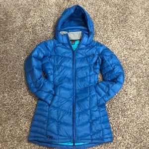 Outdoor Research small blue Down Jacket